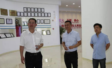 吉林市政府副秘書長畢克千率團蒞臨南威軟件集團參觀考察